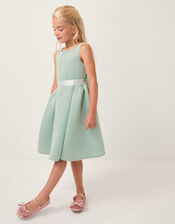 Molly Scuba Bridesmaid Dress, Green (SAGE), large