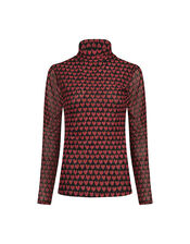 Fabienne Chapot Heart Print Top, Red (RED), large