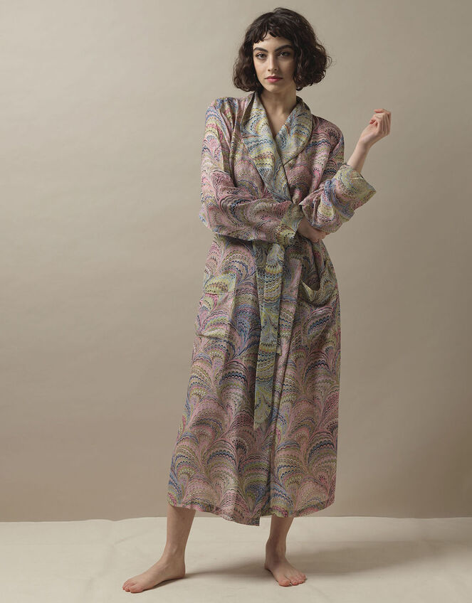 One Hundred Stars Marbled Print Gown , , large