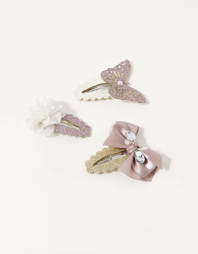 Scallop Hair Clip Set, , large