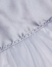 Pearl Embellished Bow Dress, Blue (BLUE), large