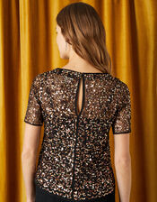 Toni Sequin T-Shirt, Black (BLACK), large