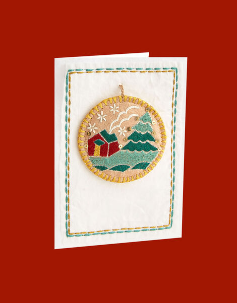 East House Ornament Christmas Card, , large