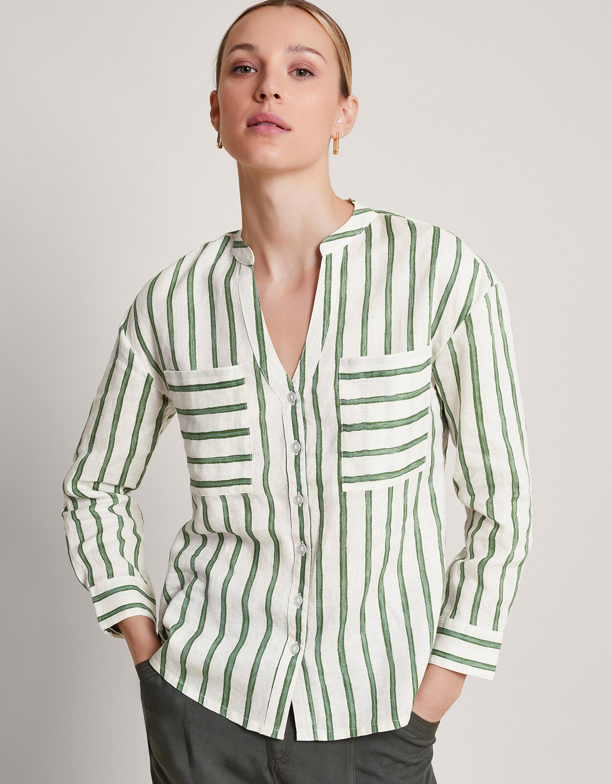 Monsoon linen outlet top