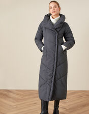 Mackenzie Padded Maxi Coat, Grey (CHARCOAL), large