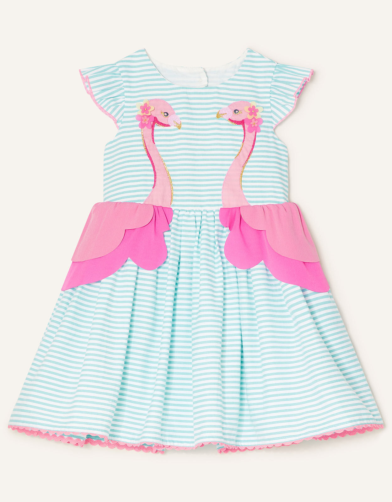 Flamingo dress for baby girl hotsell