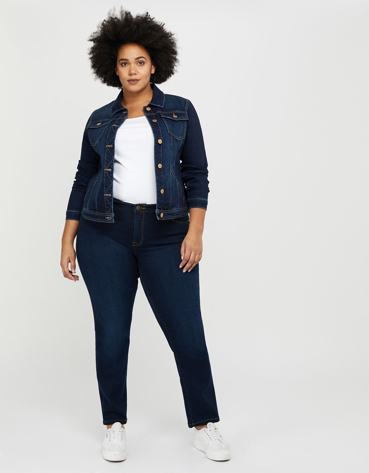 Daria Denim Jacket with Organic Cotton and Recycled Polyester Blue Casualwear Monsoon Global