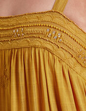 Marlee Tiered Dress, Yellow (MUSTARD), large