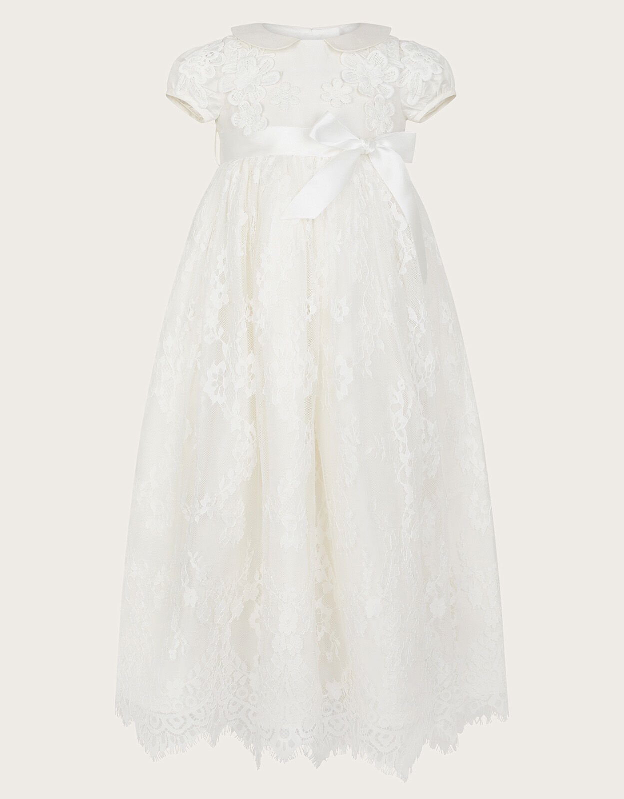 Baby Provenza Silk Christening Gown Ivory