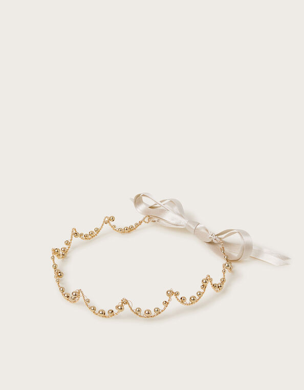 Beaded Crown Garland Headband, , large