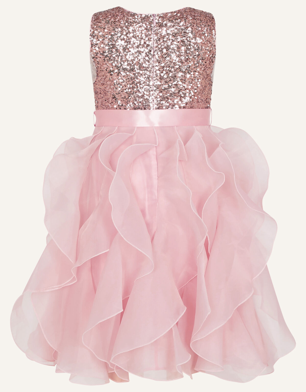 Monsoon pink sequin dress top