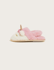 Rosy Unicorn Slingback Slippers, Pink (PINK), large