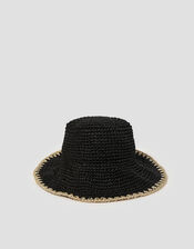 Cora Woven Bucket Hat, , large
