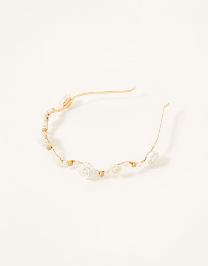 Wavy Rose Headband, , large