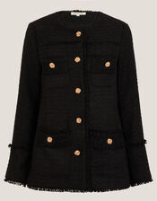 Harriet Tweed Jacket, Black (BLACK), large
