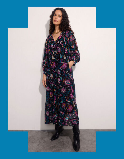 East Vendella Floral Maxi Dress, Multi (MULTI), large