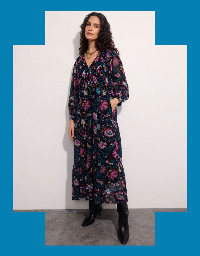 East Vendella Floral Maxi Dress, Multi (MULTI), large