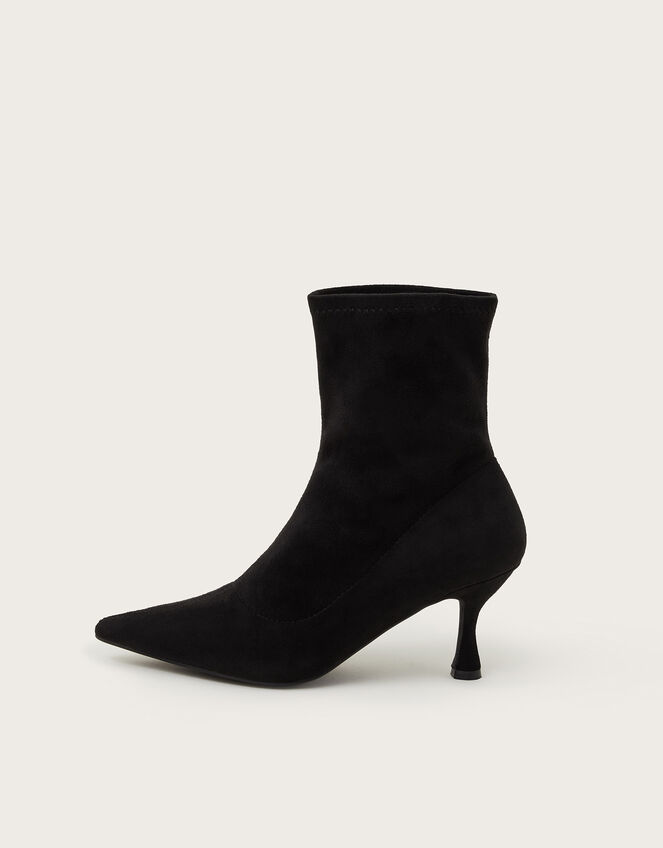 Sophia Heeled Sock Boots, Black (BLACK), large
