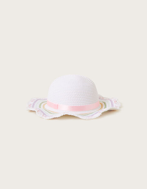 Baby Patsy Stripe Floppy Hat, Multi (MULTI), large