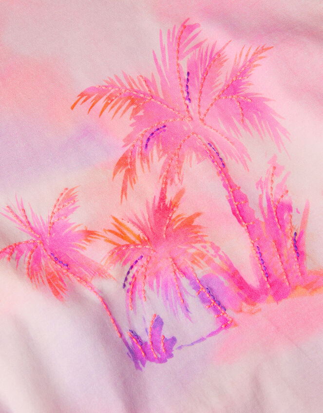 Palm Print Ombr&eacute; T-Shirt, Pink (PINK), large