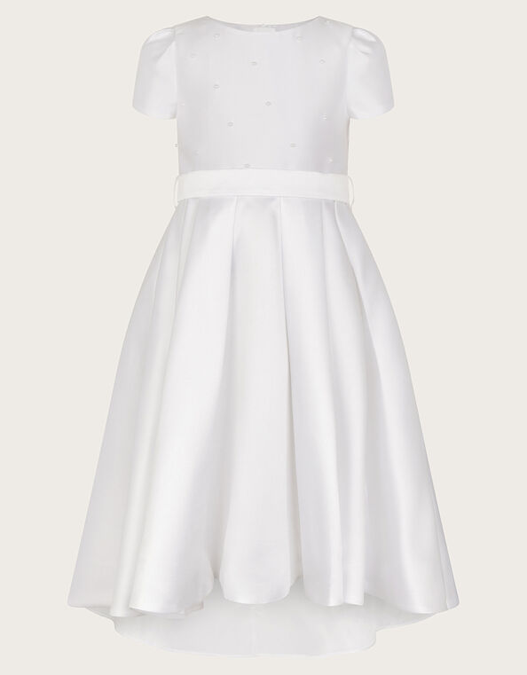 Henrietta Pearl Bodice Dress, White (WHITE), large