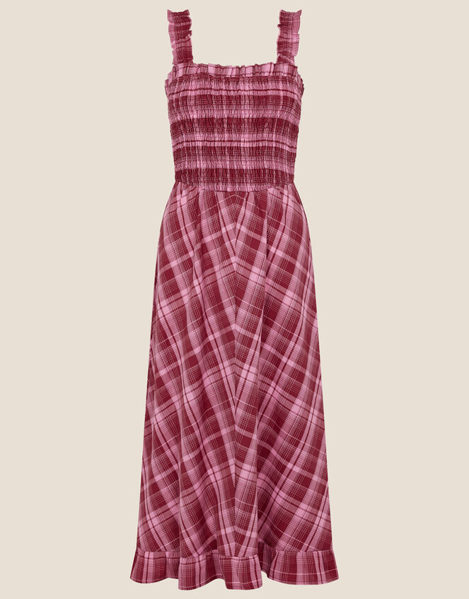 Clement Check Sundress, Red (RED), large