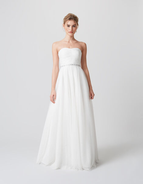 Klara Embellished Bridal Dress, Ivory (IVORY), large