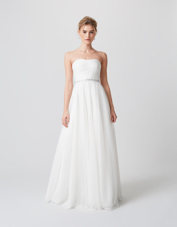 Klara Embellished Bridal Dress, Ivory (IVORY), large