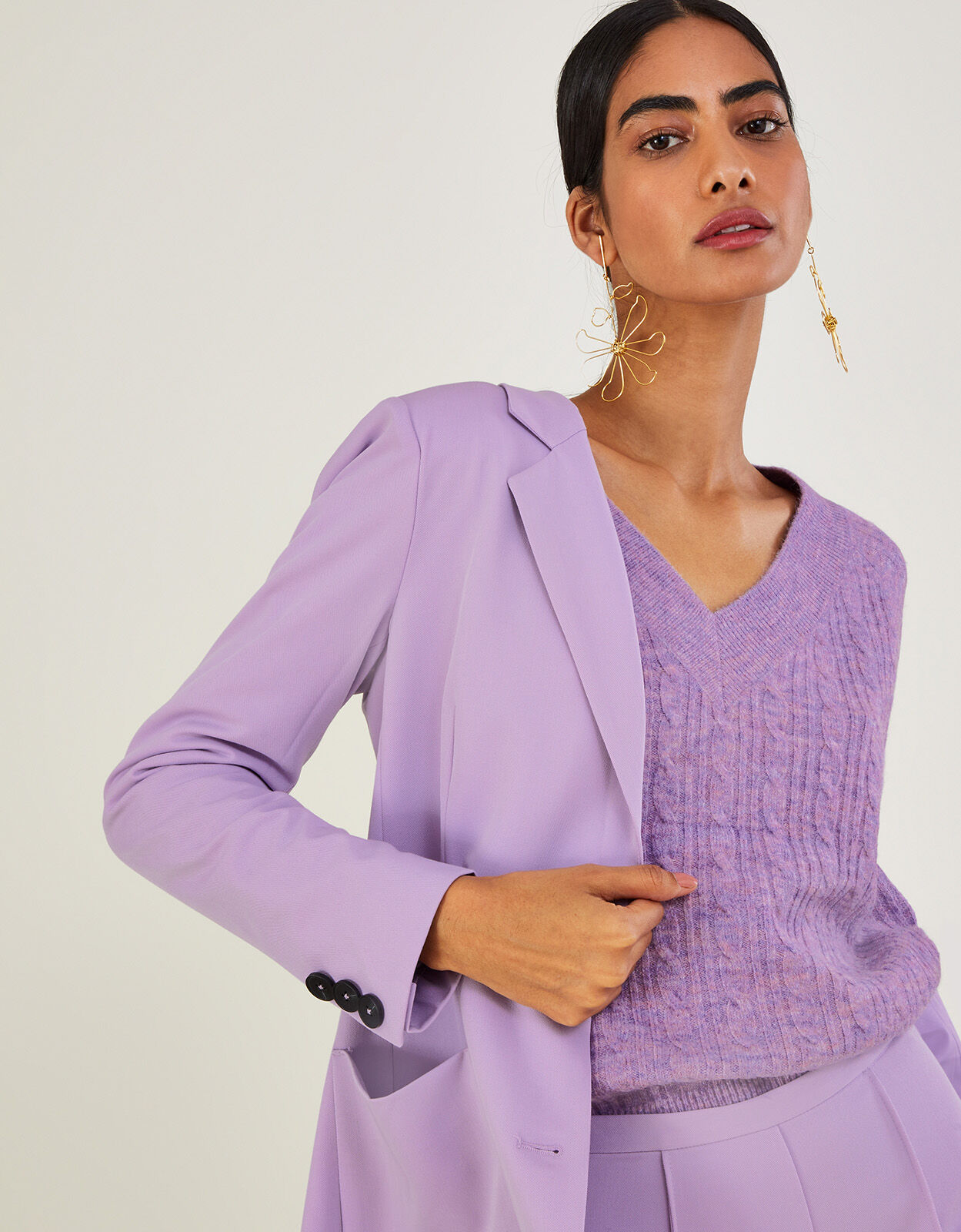 Lilac blazer womens outlet