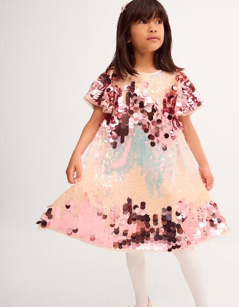 Ombr&eacute; Sequin Party Dress, Multi (MULTI), large