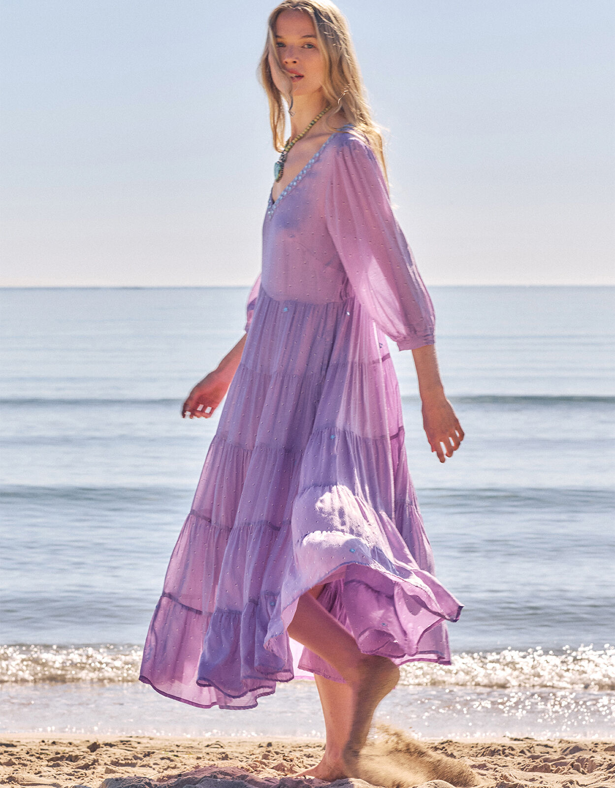 Embellished beach dress 2025