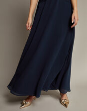 Monica Lace Bridesmaid Dress, Blue (NAVY), large