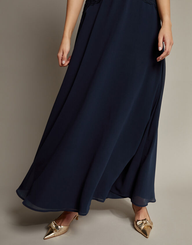 Monica Lace Bridesmaid Dress, Blue (NAVY), large