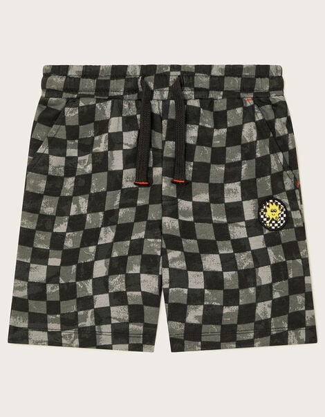Checkerboard Shorts, Black (BLACK), large