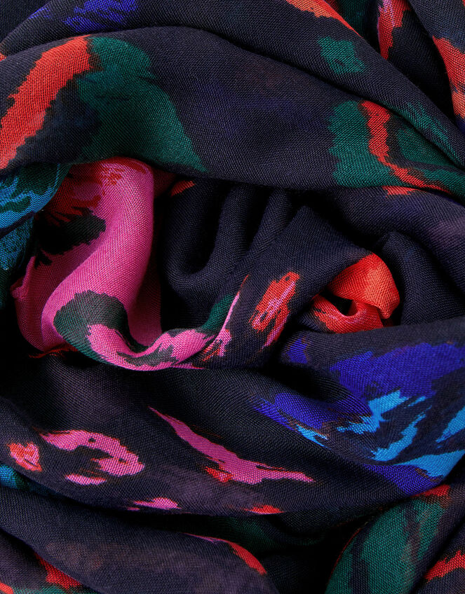 Heart Print Scarf, , large