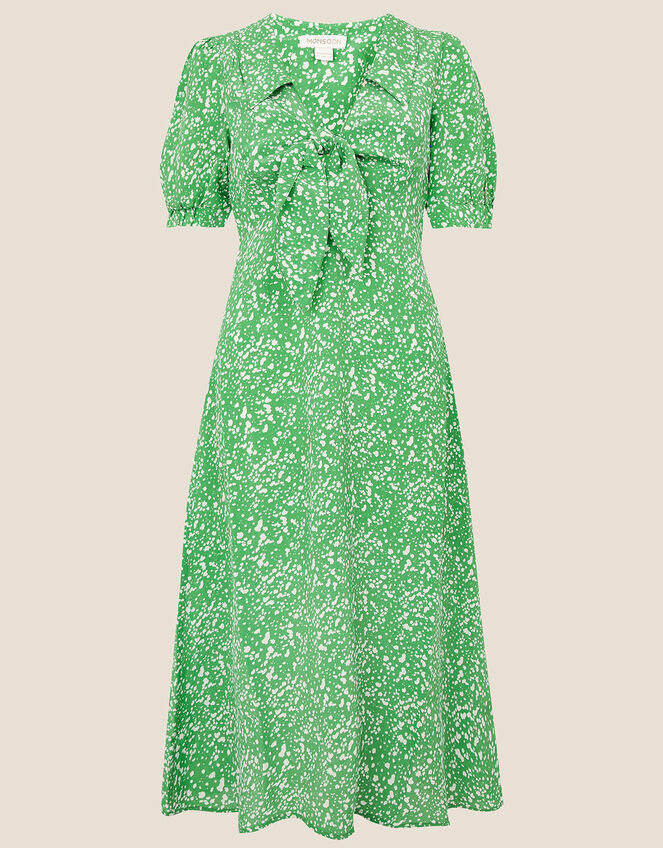 Leila Printed Midi Dress , Green (GREEN), large
