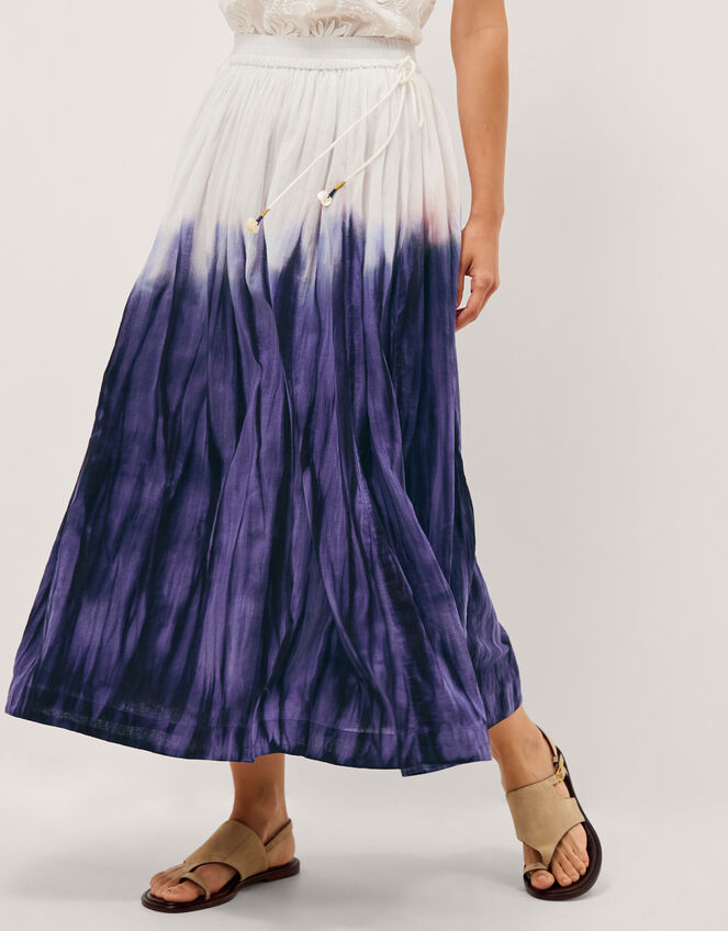 Elise Ombr&eacute; Midi Skirt, Blue (BLUE), large