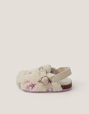 Floral Borg Clogs, Ivory (IVORY), large