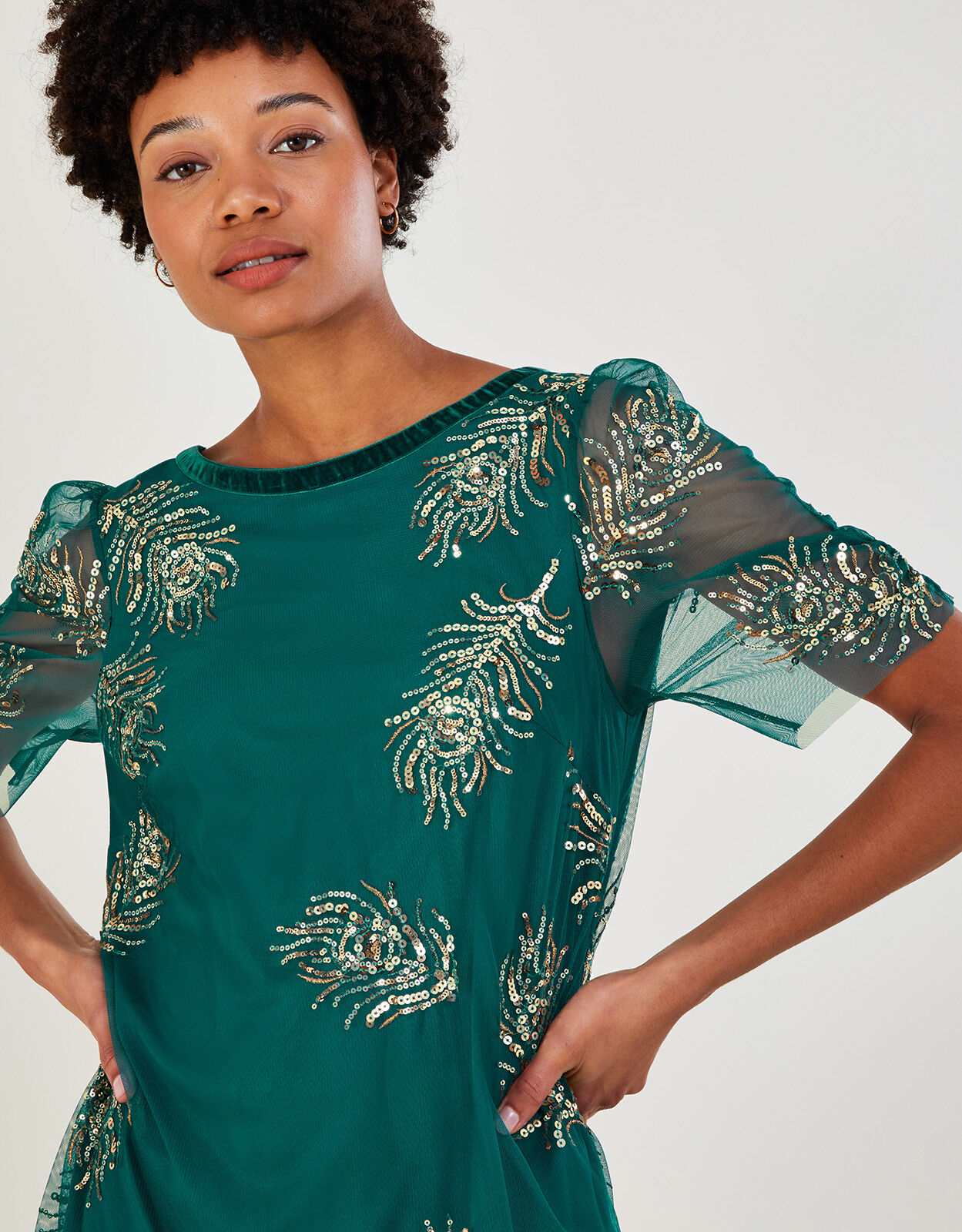 Monsoon feather dress hotsell