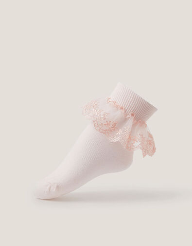 Lace Ankle Sock, Pink (PINK), large