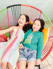 Rainbow Tie-Dye Dress in LENZING™ ECOVERO™, Multi (MULTI), large
