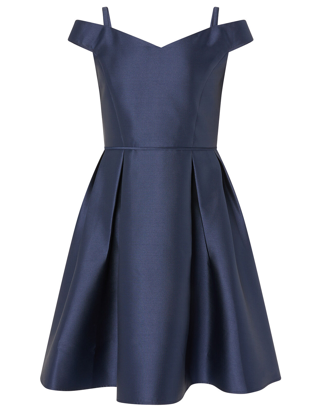 Navy and white bardot dress outlet