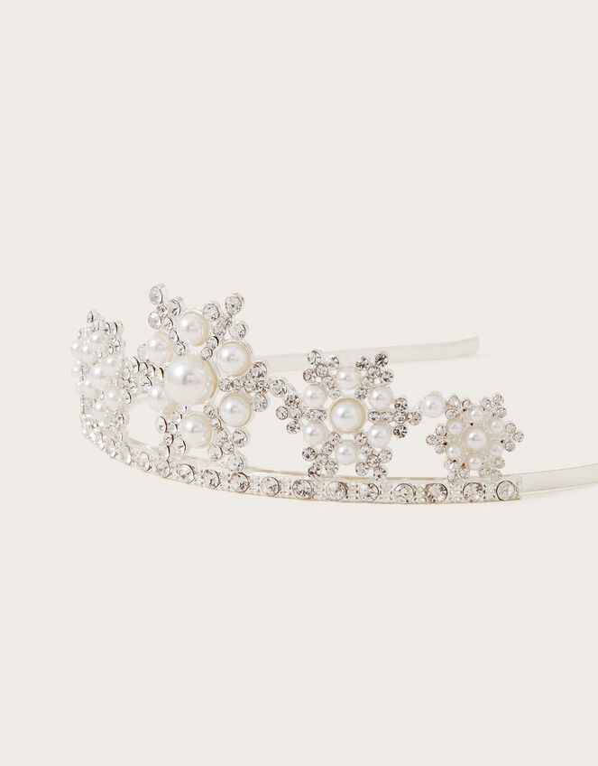 Pearl Snowflake Tiara, , large