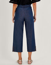 Denim Crop Pants, Blue (DENIM BLUE), large