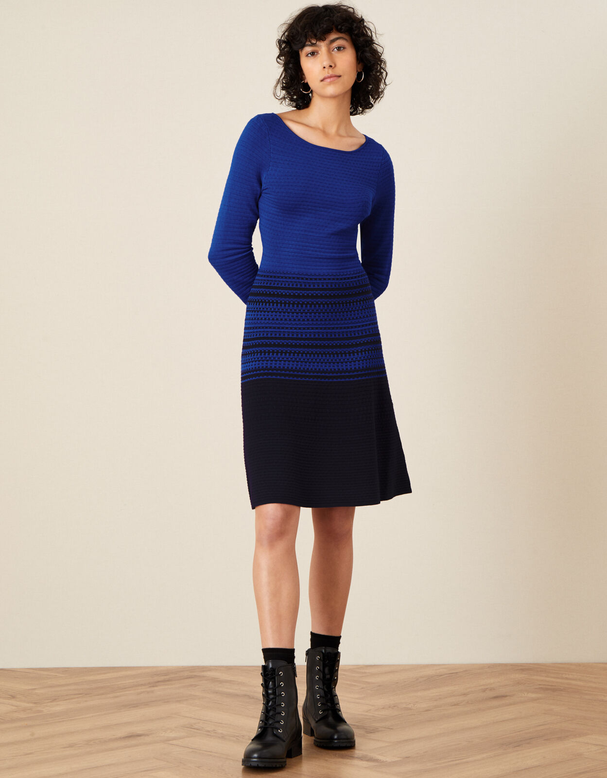 Monsoon fit and flare dress top