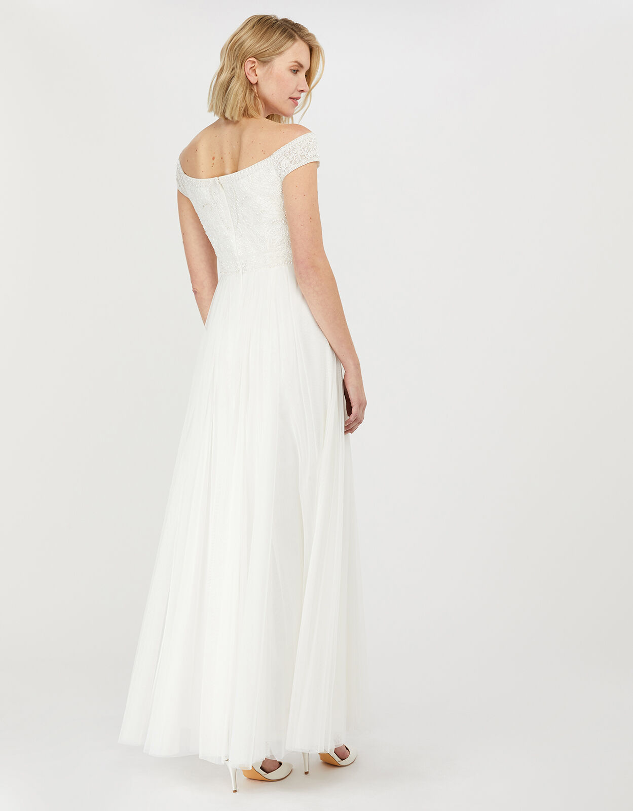 Monsoon bardot shop wedding dress