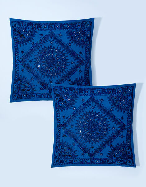 Mirrorwork Cushion Covers Set of Two , , large