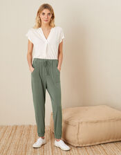 Lounge Kimberley Jersey Hareem Trousers, Green (KHAKI), large