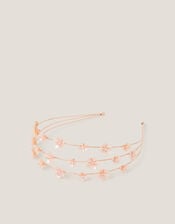 Flower Pearl Wire Headband, , large