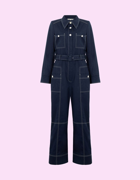 Mirla Beane Laurie Jumpsuit Blue, Blue (NAVY), large
